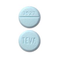 TEVA 3927 Pill Blue Round 8mm - Pill Identifier