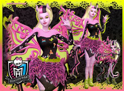 MH Bonita Femur Outfit Set Mooneonnature Sims Halloween Costume