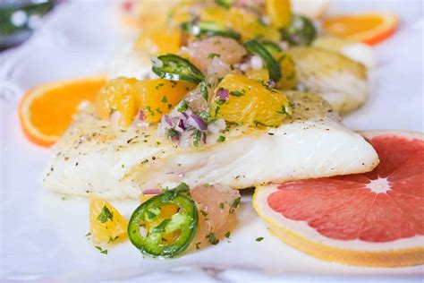 Pan Seared Halibut With Citrus Jalapeño Salsa Domesticate Me