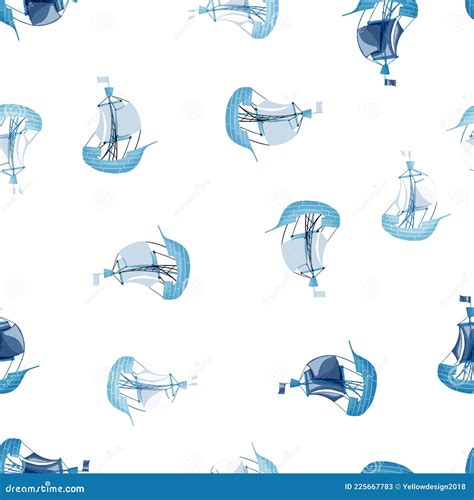 Sailboat Wallpaper Vector Illustration 55371604