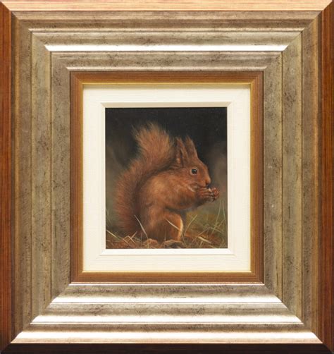 Red Squirrel By Carl Whitfield B 1958 Bada