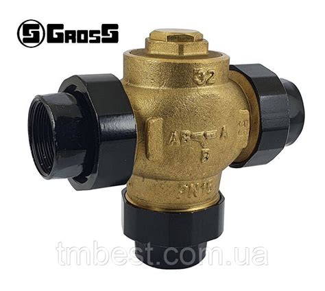 Термосмесительный клапан Gross Teplomix D32 55С с гайками для ...
