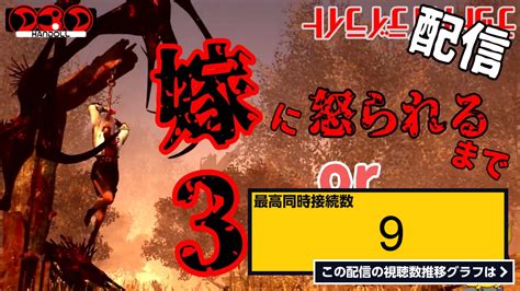 ライブ同時接続数グラフ『no52 嫁に怒られるか！3時間経つまで！配信【dbd生放送】 』 Livechart