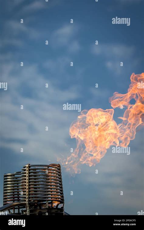 Hot Air Balloon Burner Flames Stock Photo Alamy