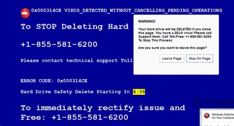 ZEUS VIRUS DETECTED Scam Removal (Update February 2020)