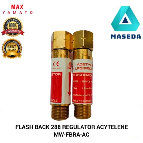 Jual FLASHBACK ARRESTOR FOR REGULATOR ACETYLENE 288 MW FBRA AC MAX