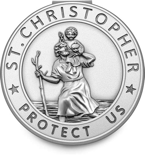 Amazon Anowvi Saint Christopher Medal For Car Visor Clips For