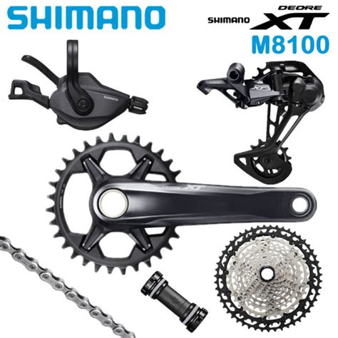 SHIMANO XT M8100 1x12 Speed Groupset MTB 170mm 175mm Crankset Shifter