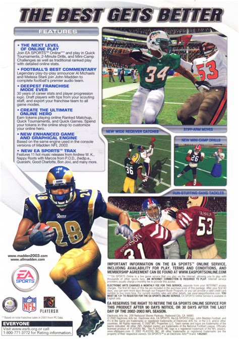 Madden Nfl Cover Or Packaging Material Mobygames