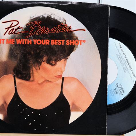 pat benatar hit     shot vinyl record    rpm