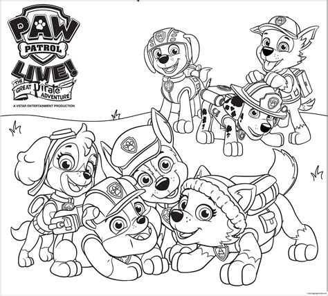 Paw Patrol Air Pups Coloring Pages at GetDrawings | Free download