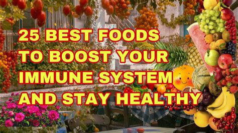 25 Best Foods To Boost Your Immune System And Stay Healthy Youtube