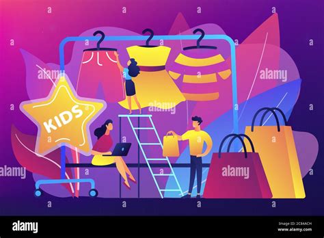 Kids Fashion Concept Vector Illustration Stock Vector Image And Art Alamy