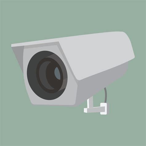 Cctv Security Camera Flat Vector Vector Art At Vecteezy