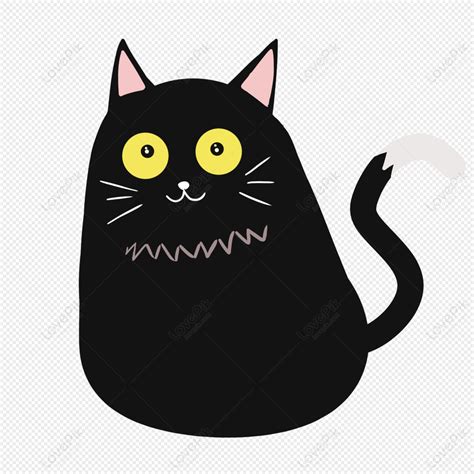 A Little Black Cat, Black Vector, Cartoon Cat, Cat Vector PNG ...