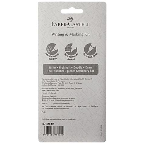 Buy Faber Castell Writing And Marking Kit Stationery Blister Set 575942