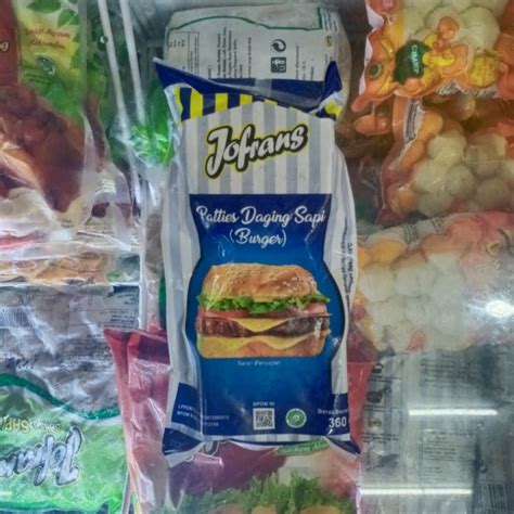 Jual Jofrans Daging Burger Sapi Isi S Gr Beef Burger Shopee