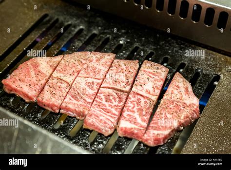 Wagyu A5 Beef Yakiniku Stock Photo Alamy