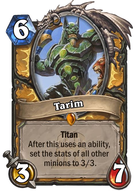 Titan Card Idea For Paladin Rcustomhearthstone