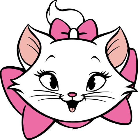 Aristocats Svg Cat With Bow Svg Aristocrats Clipart Marie Inspire