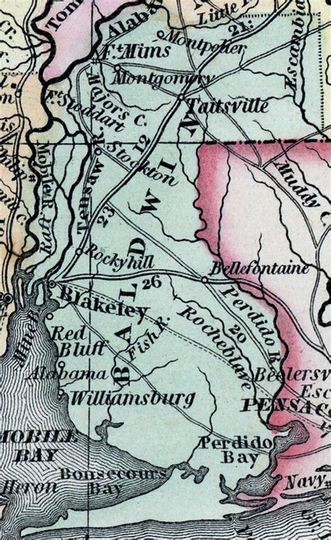 Baldwin County Alabama 1857 House Divided