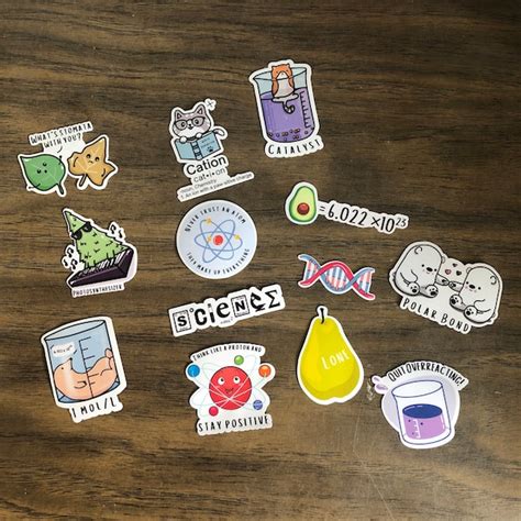 Chemistry Pun Stickers Science Chemistry Orgo Pre Med Biology Water Bottles Laptops Etsy