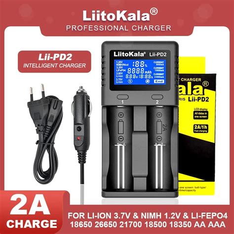 Liitokala Lii-PD2 Lii-PD4 Lii-402 3.2V 3.7V 3.8V 1.2V 25500 18650 18350 ...