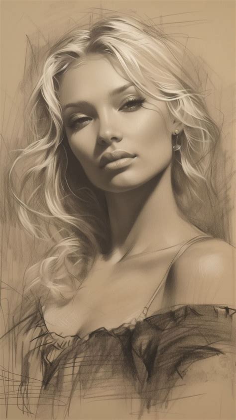 Pin by talina on اسود وابيض in 2024 Portrait sketches Girl face