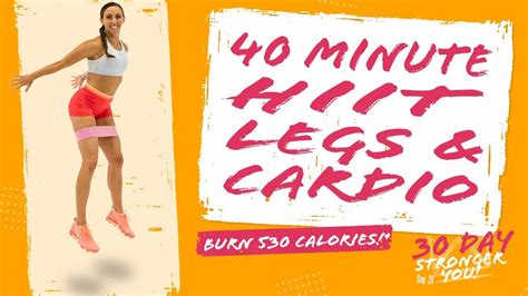 40 Minute HIIT Legs And Cardio Workout Burn 530 Calories Sydney