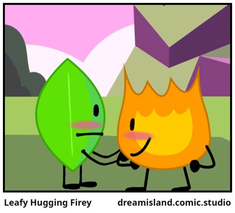 Leafy Hugging Firey Comic Studio