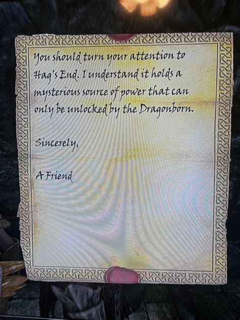 Most useless "letter from a friend" i've ever received : r/skyrim