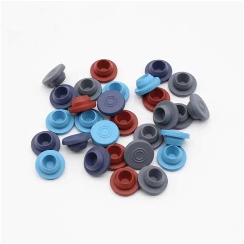 Pharmaceutical Veterinary 20mm Gray Red Blue Butyl Rubber Stopper For Glass Vials China Butyl