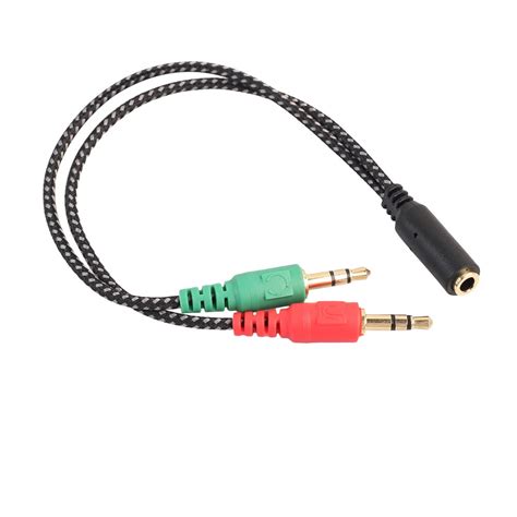 LYTiang 3 5mm Y Splitter 2 Jack Male To 1 Female Headphone Mic Audio