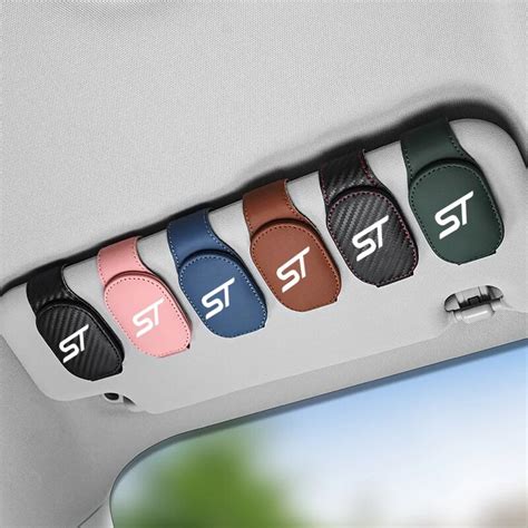 Car Eyeglass Holder Glasses Storage Clip For St Logo Ford Focus Mondeo