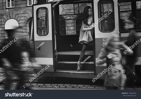 Nude Woman Tram Stock Photo Shutterstock