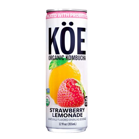 Koe Organic Kombucha Strawberry Lemonade Ml Voil Online