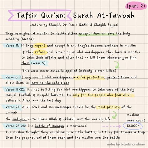 quran tafsir surah at-tawbah - islam quran study | Buku, Quran, Agama