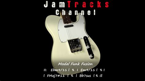 Modal Funk Fusion Guitar Backing Track YouTube