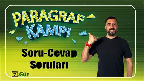 Paragrafta Soru Cevap Sorular Takt Klerle Paragraf Kampi