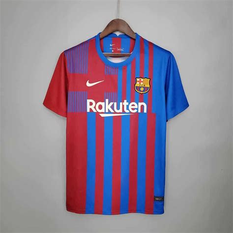 Camisa Nike Barcelona I 2021 22 Torcedor Pro Masculina Azul Promotop