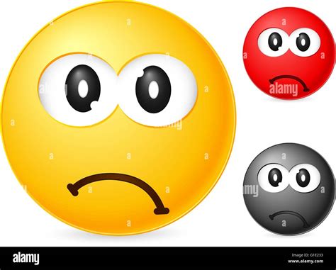 Emoticon Isoliert Auf Wei Em Hintergrund Vektor Illustration Stock