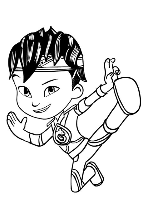 Drawing of Kody Kapow coloring page