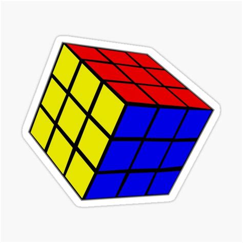 Rubiks Cube 80s Sticker For Sale By Ideasforartists Redbubble