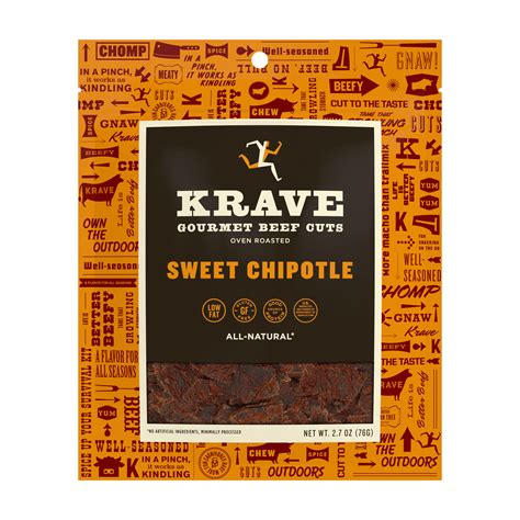 Krave Beef Jerky Sweet Chipotle 2 7 Oz