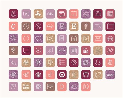 Ios App Icons Ios Iphone Stylish Aesthetic App Pack Ios Etsy