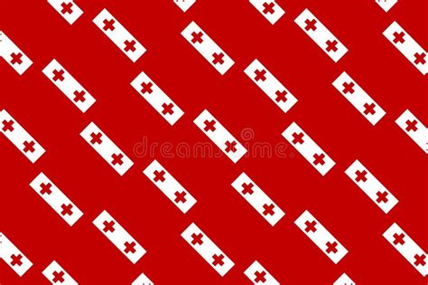 Geometric Pattern in the Colors of the National Flag of Tonga. the ...