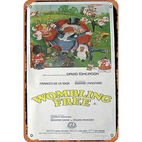 Tin Sign Retro WOMBLING FREE Daybill Movie Poster Australia | Ubuy