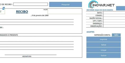 Planilha Para Emissão De Recibos Grátis