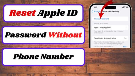 How To Reset Apple Id Password If You Forgot It Without Phone Number