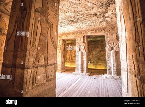 View inside Abu Simbel Stock Photo - Alamy